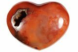 Colorful Carnelian Agate Heart #121558-1